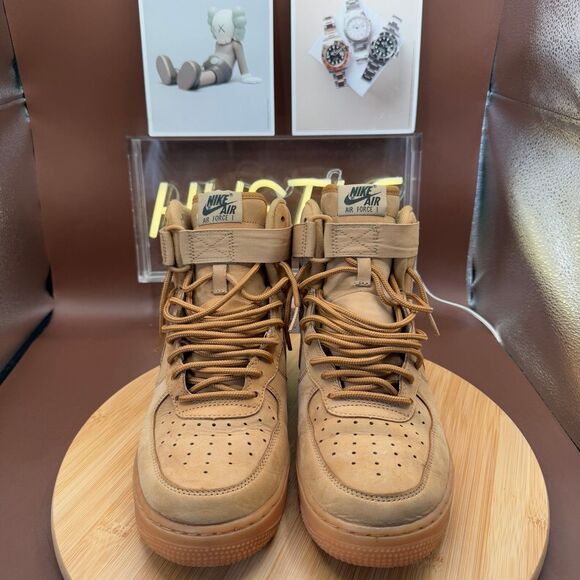 Nike Air Force 1 High Wheat/Flax Men’s Sz 8US - Picture 6 of 12